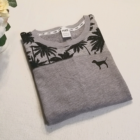PINK VS Hawaiian Inspired Sweatshirt - Gray - Picture 3 of 8